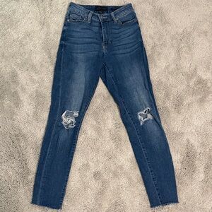 Kendall & Kylie Blue Distressed Skinny Jeans